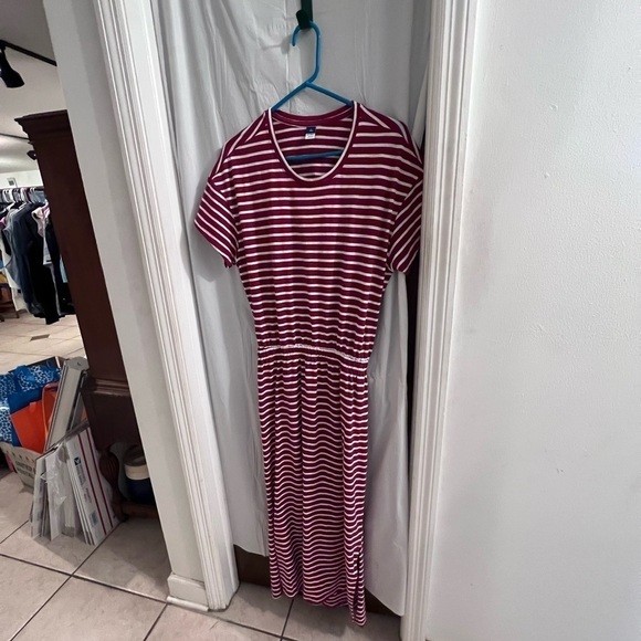 OLD navy striped maxi dress size lg tall - Picture 1 of 5